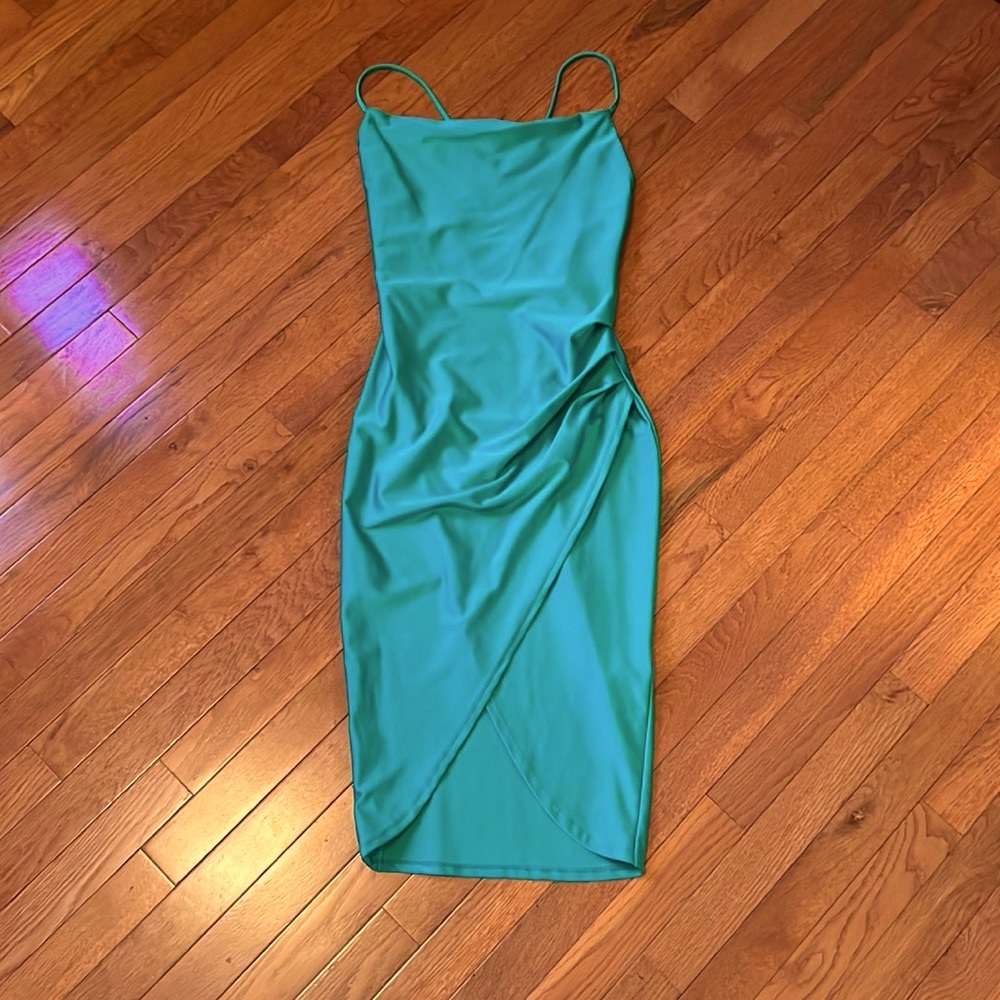 Green Cinched Dress